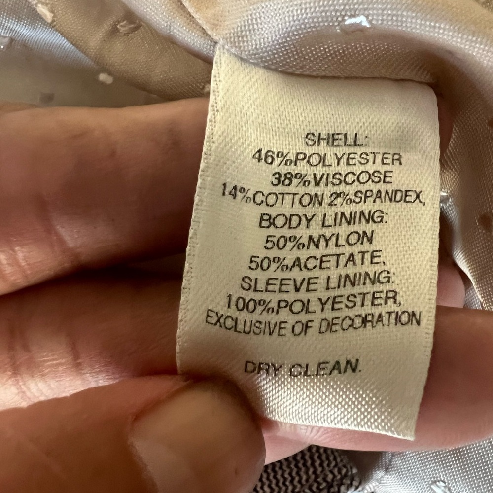 White House Black Market Gray Ruffle Blazer – Size 8 - Picture 3 of 8